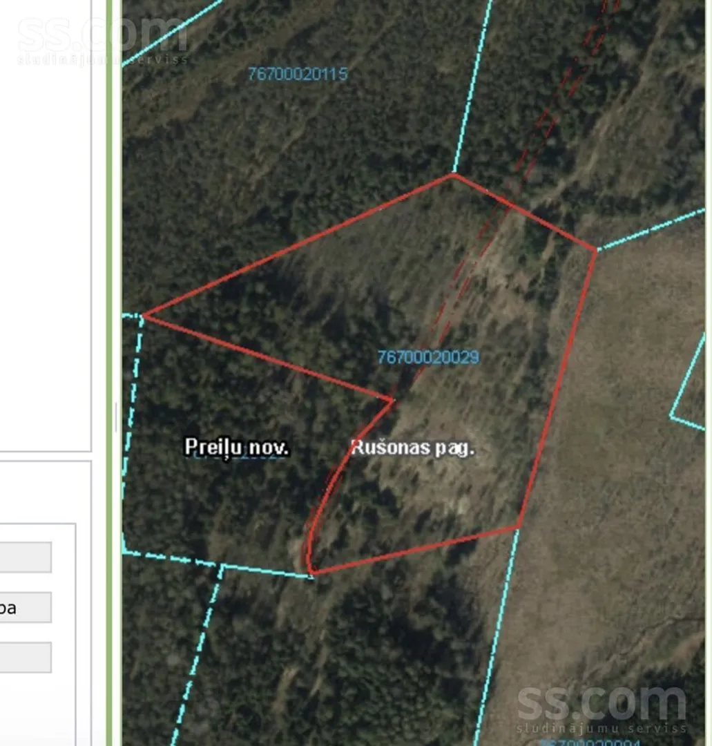 Meža zemes sludinājums - Preiļu novads, Rušonas pag.Gaiļmuiža - 2,20 ha