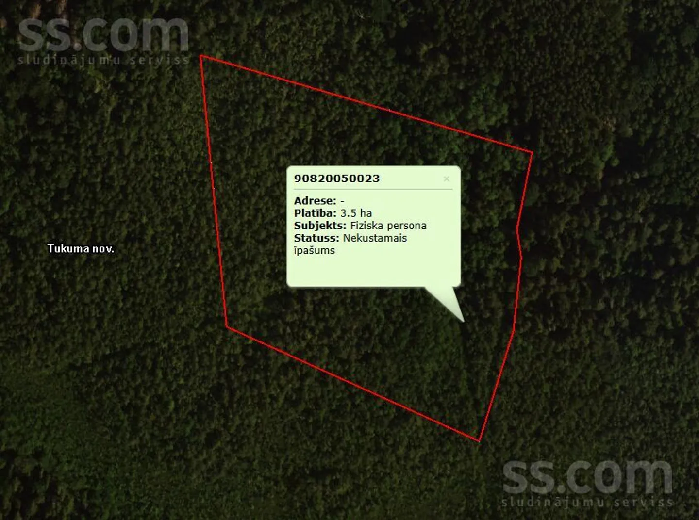 Meža zemes sludinājums - Tukuma novads, Smārdes pag. - 4,00 ha