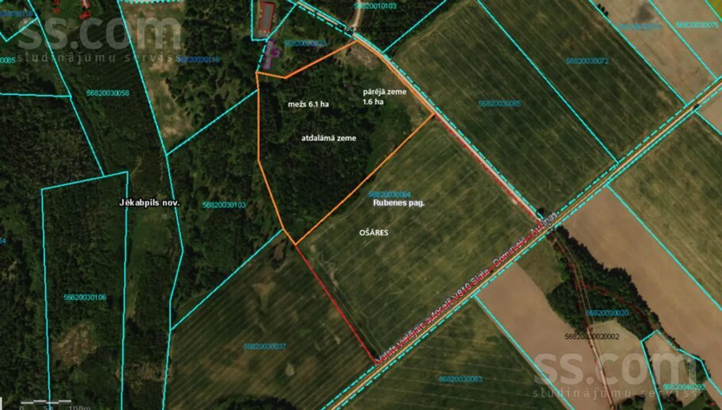 Meža zemes sludinājums - Jēkabpils novads, Rubenes pag. - 6,10 ha