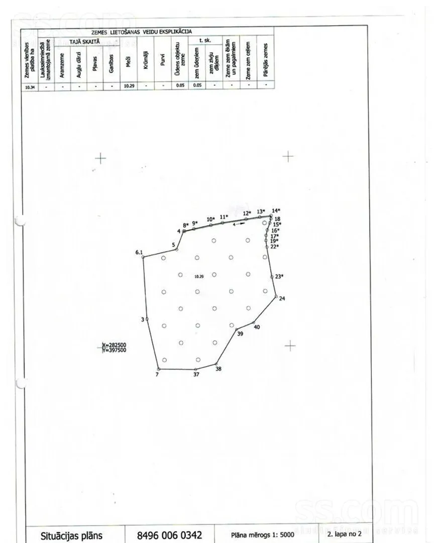 Meža zemes sludinājums - Saldus novads, Zirņu pag.Bukupe - 10,34 ha