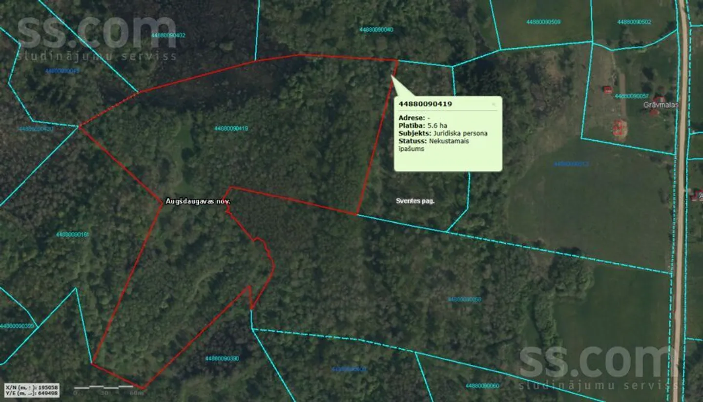 Meža zemes sludinājums - Daugavpils novads, Daugavpils - 7,00 ha